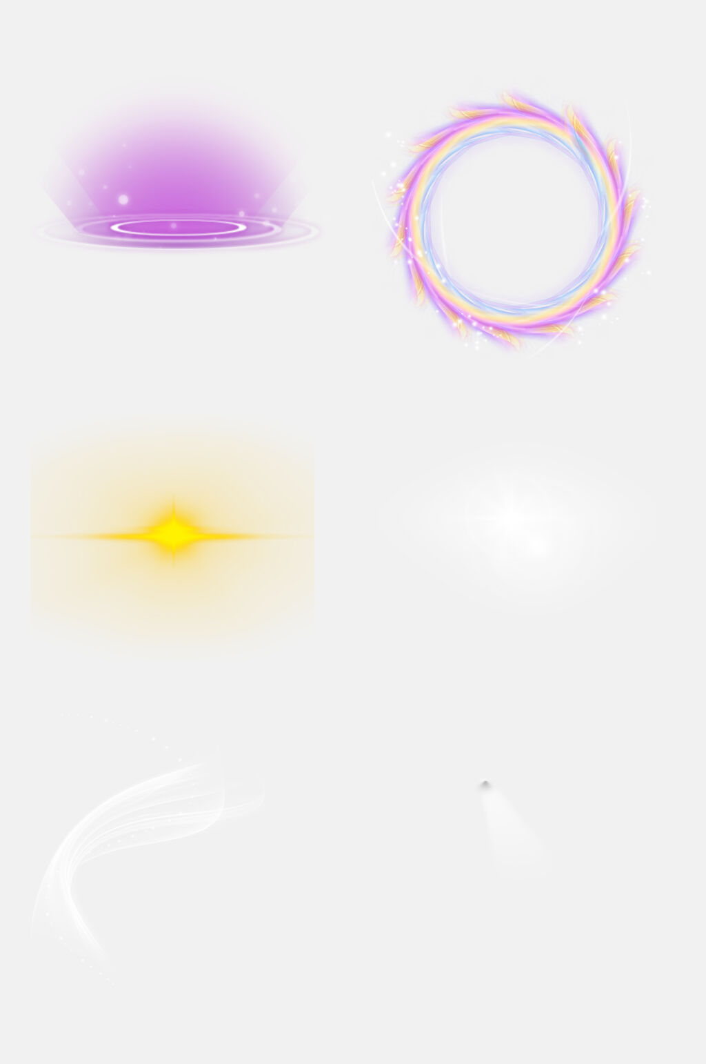 紫色星光光效特效免抠元素素材素材