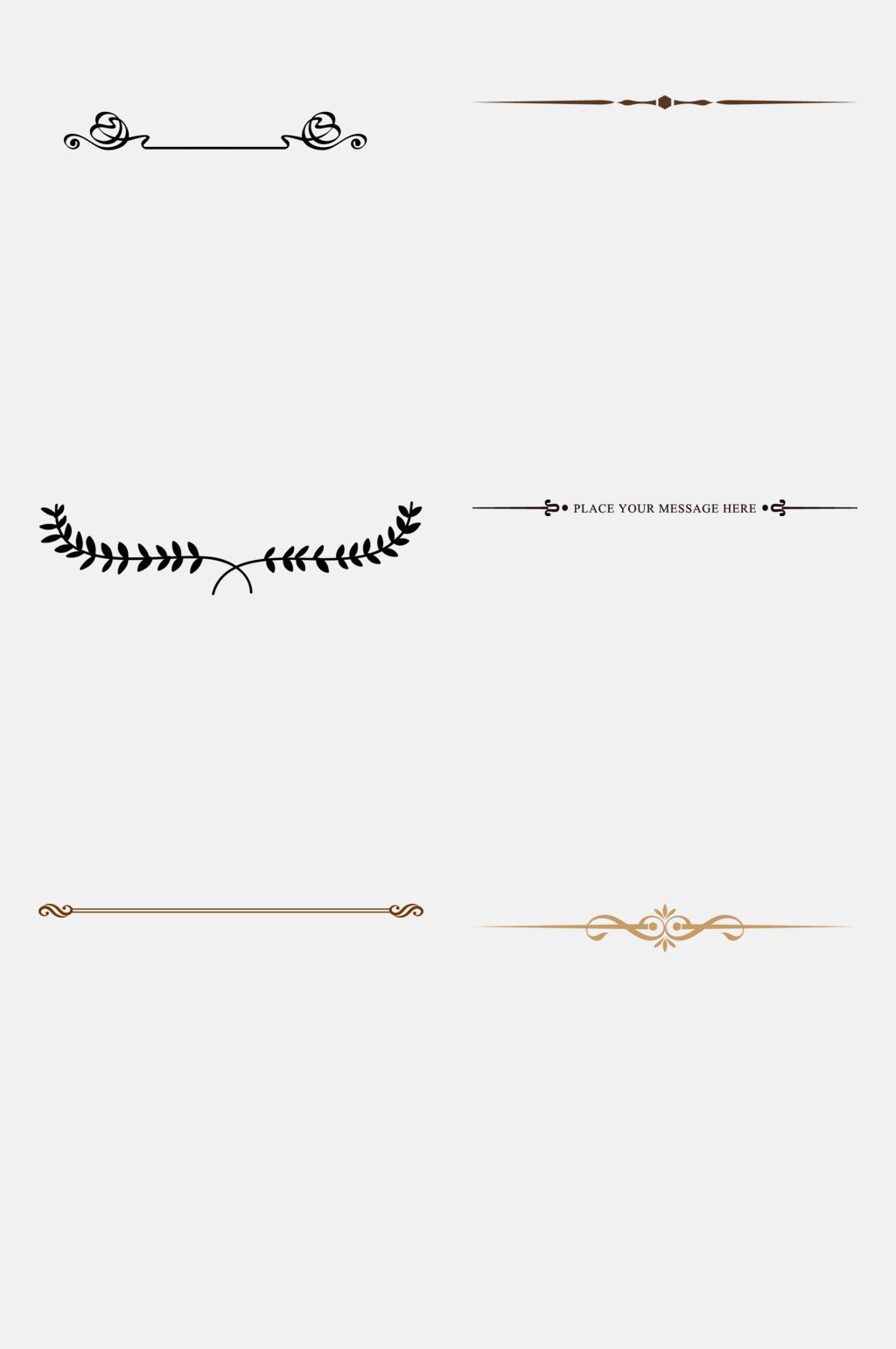 简约欧式花纹边框免抠元素素材