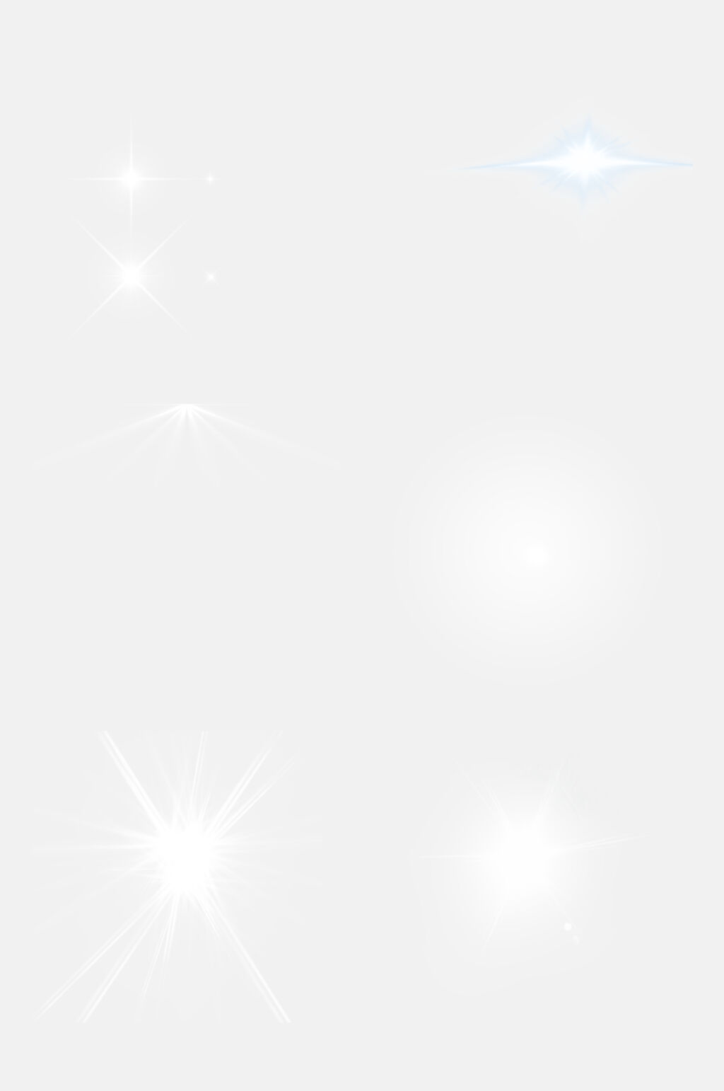 白色雪花光效特效免抠元素素材素材