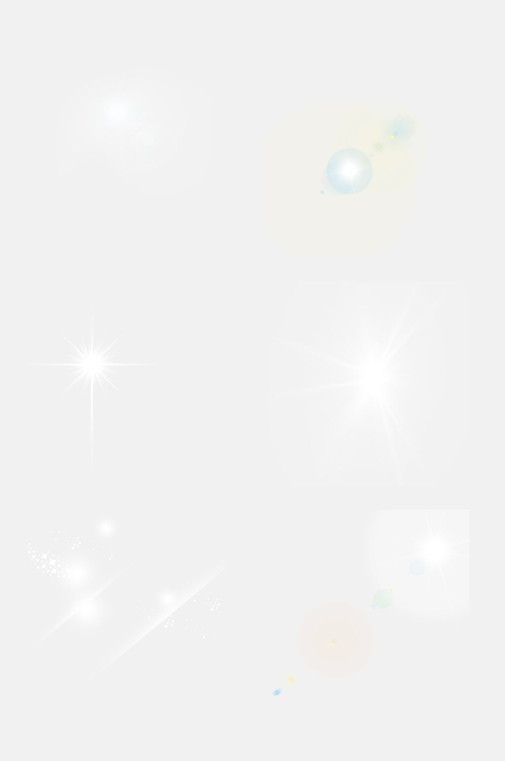 白色星光光效特效免抠元素素材素材