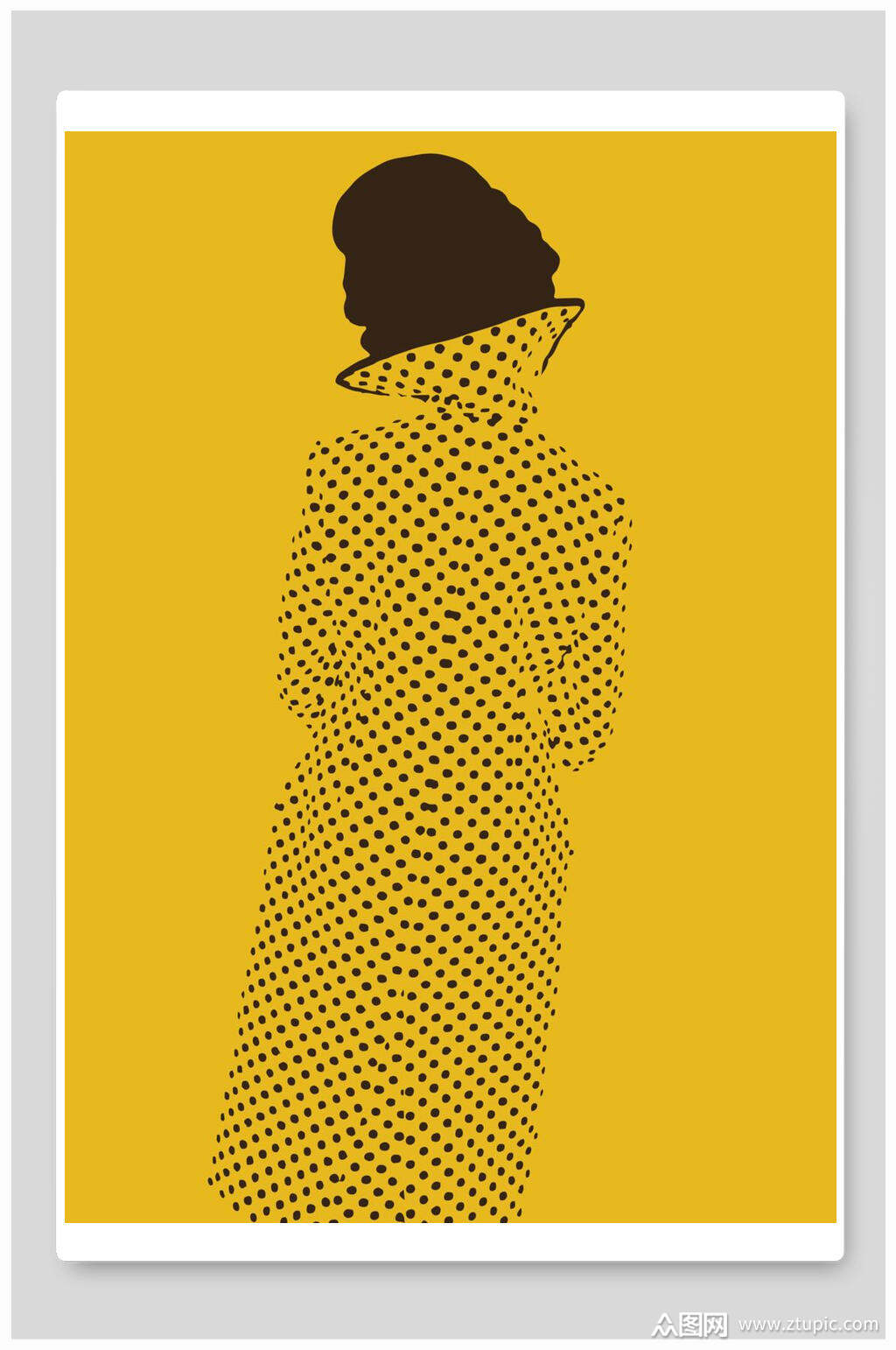 黄色人物简约创意海报模板下载-编号1487218-众图网