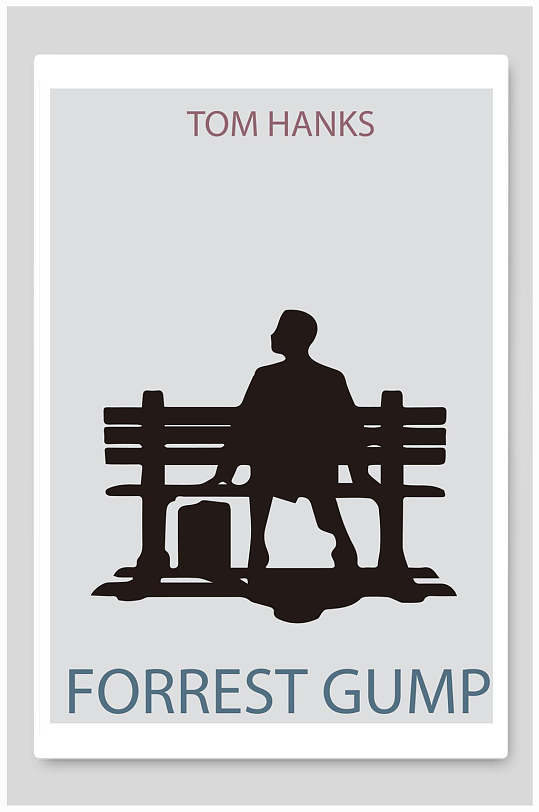 休闲座椅人物简约创意海报
