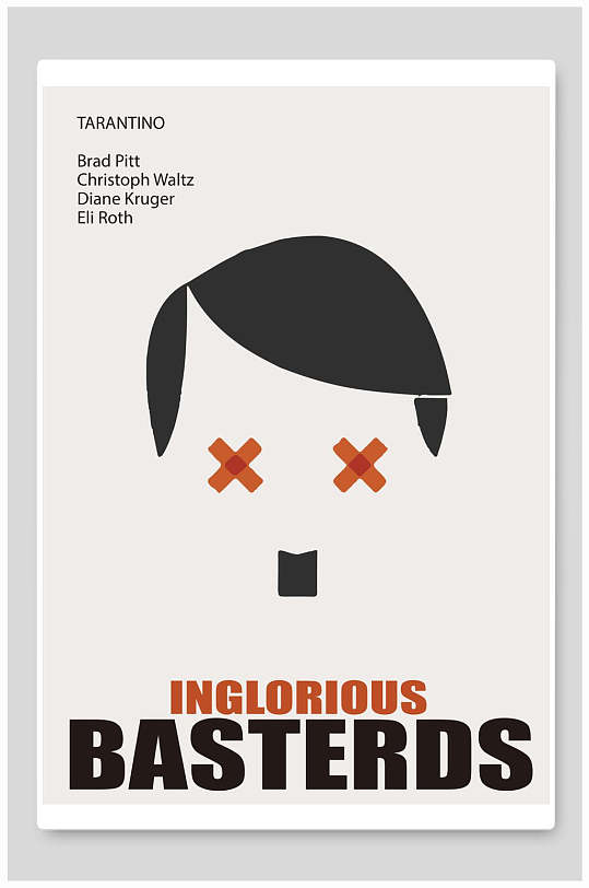 人脸简约创意海报