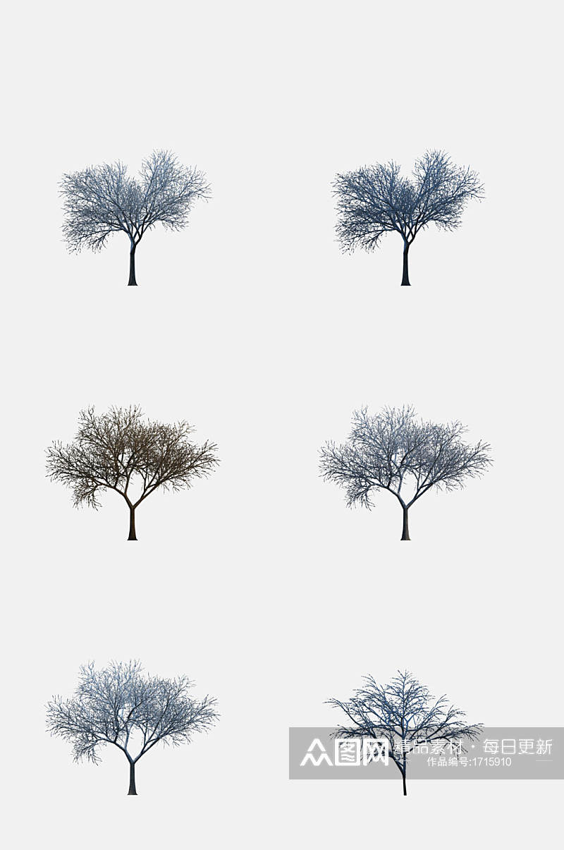 高清植物写实树木免抠元素素材素材