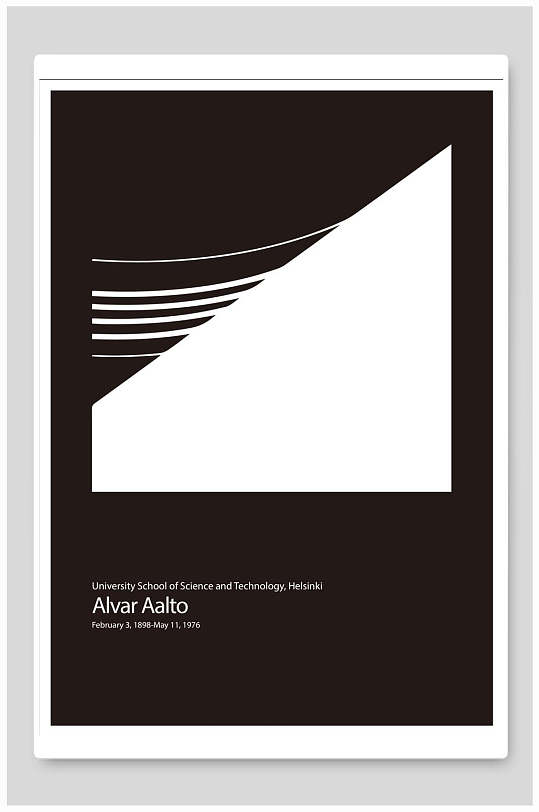 黑白简约创意海报图片-黑白简约创意海报设计素材-黑白简约创意海报