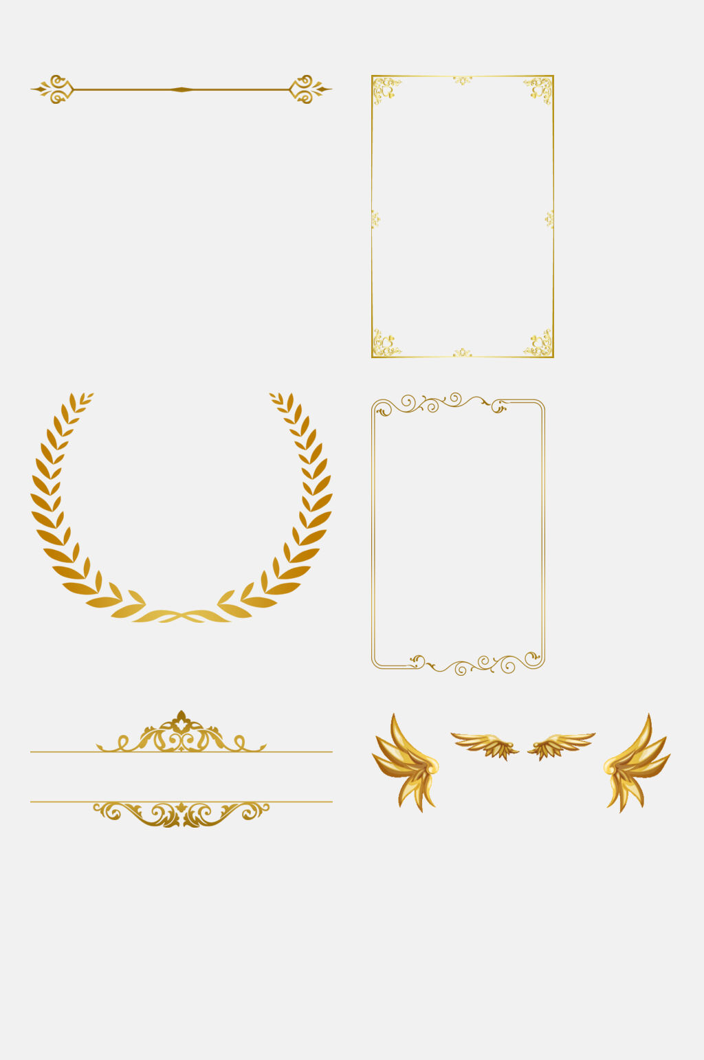 空白边框欧式花纹免抠元素素材