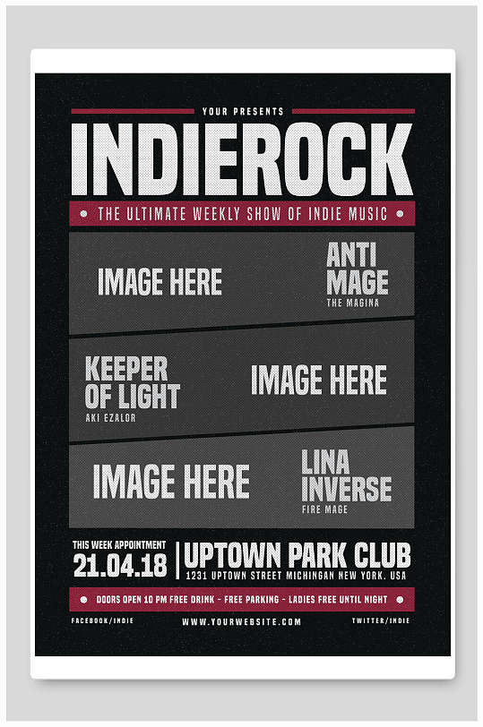 英文复古欧美风海报