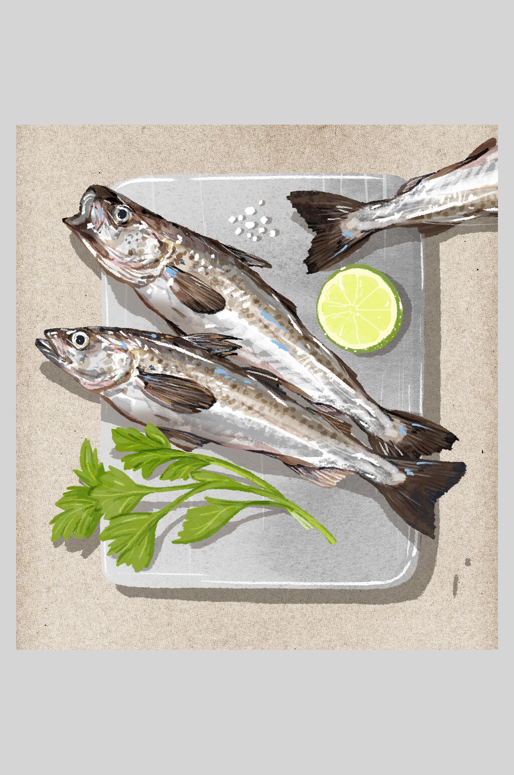 美食海鲜插画素材素材