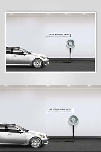简约科技汽车创意海报