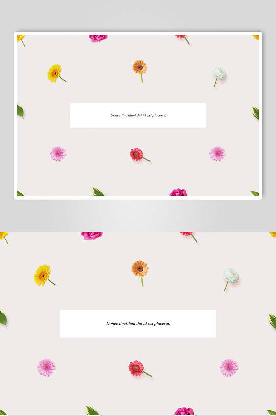 小碎花花卉海报设计