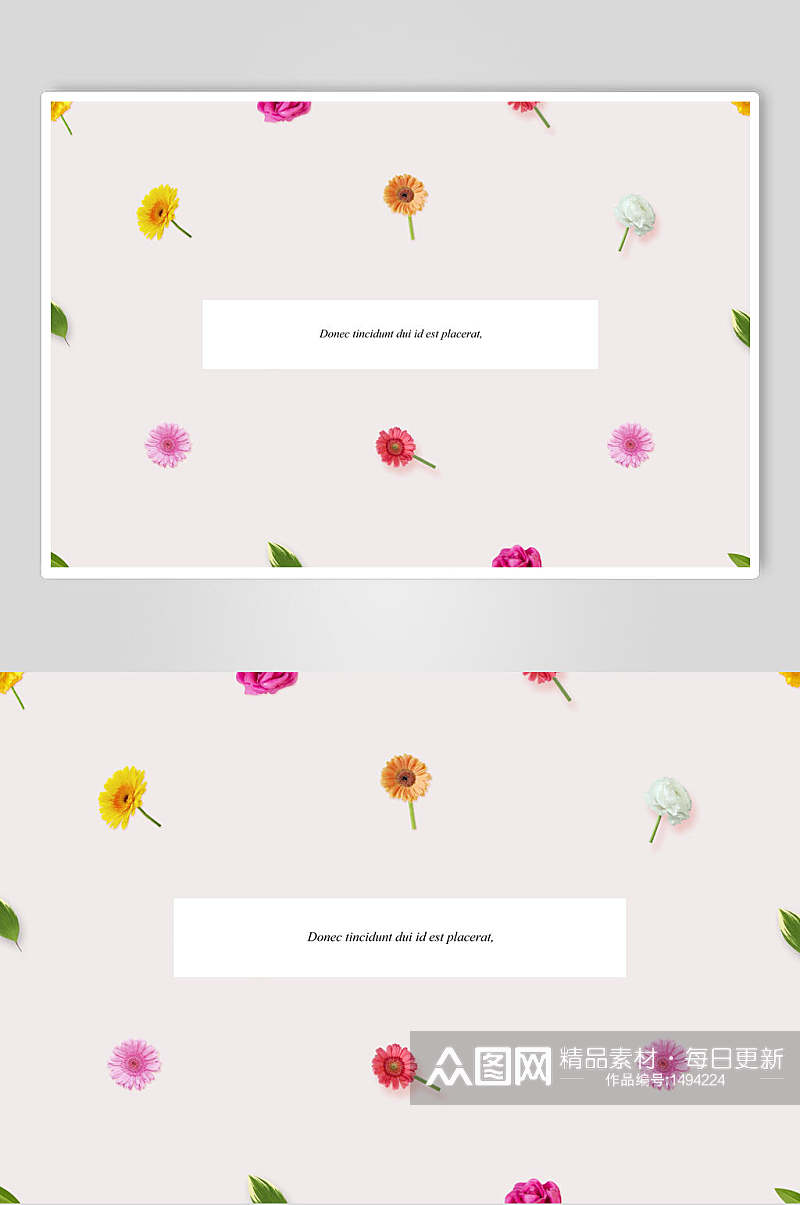 小碎花花卉海报设计素材