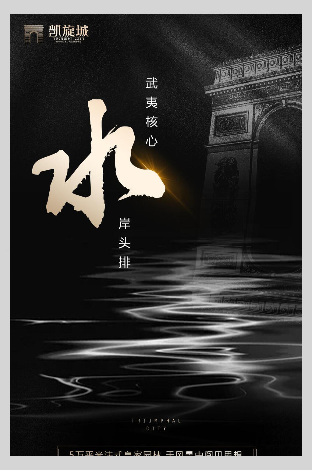水岸江景房地产海报设计素材