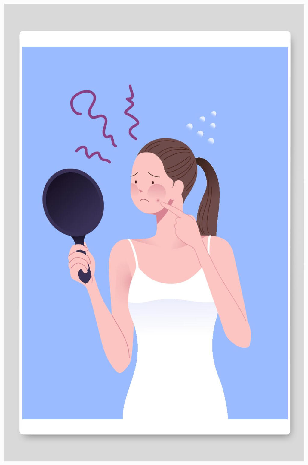 美容护肤插画海报设计素材