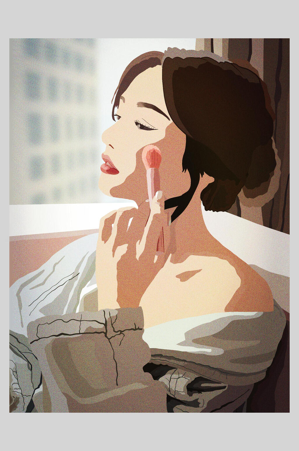 美妆插画素材素材
