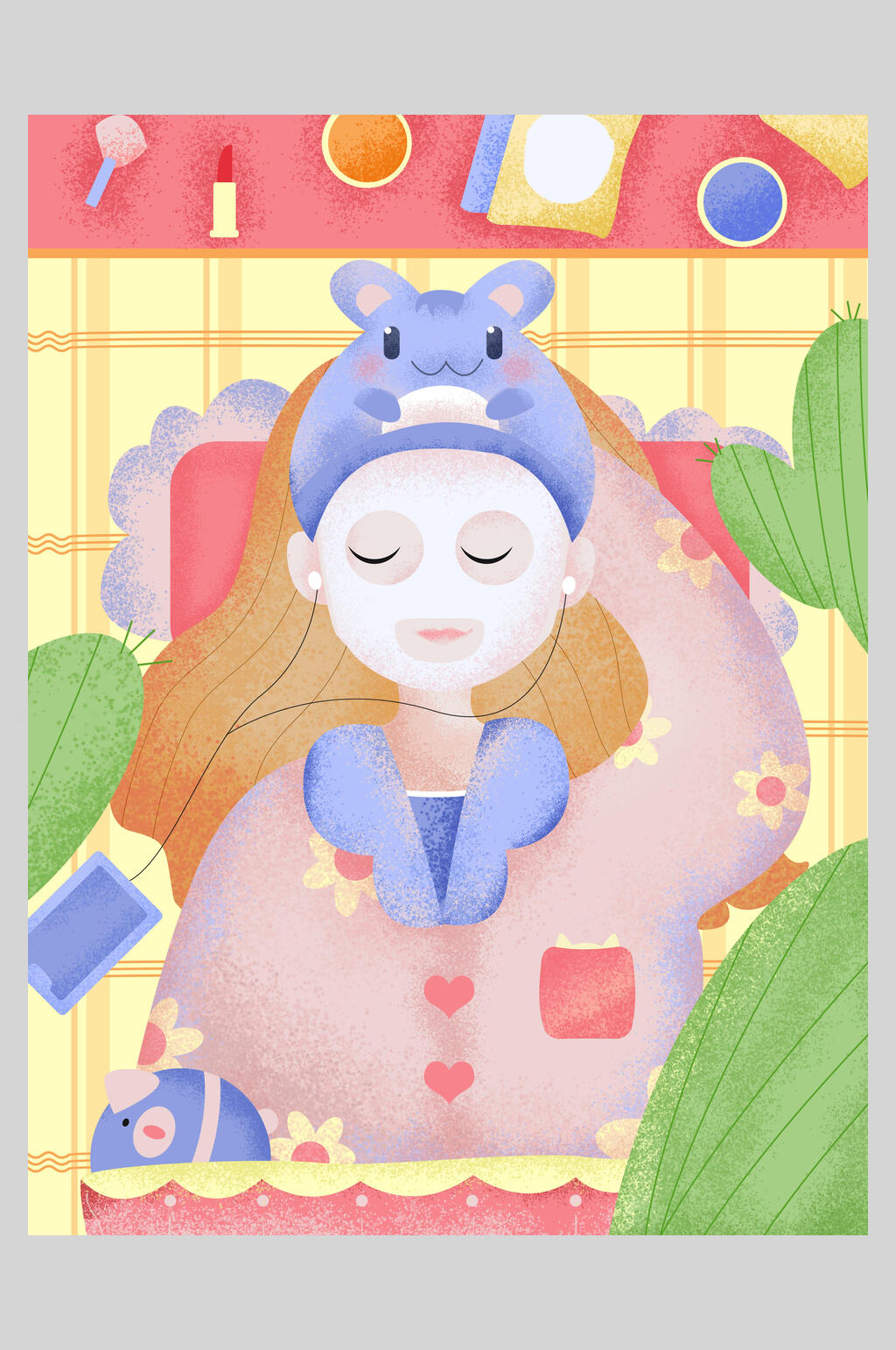 美容美妆插画素材