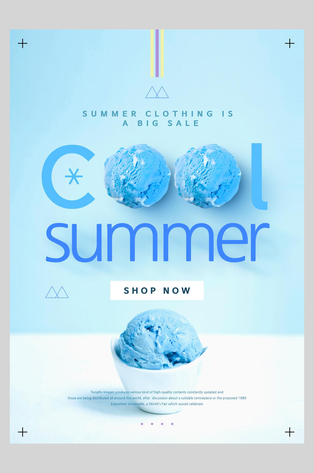 众图网独家提供cool夏日冰淇淋促销海报设计素材免费下载,本作品是由