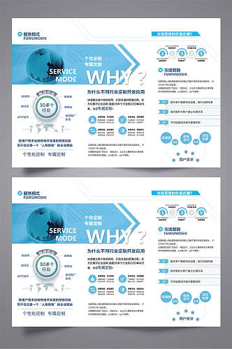 定制市场营销企业宣传三折页设计宣传单