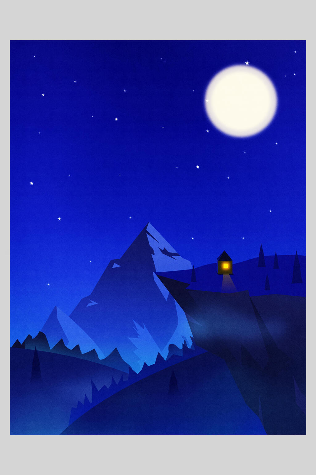 蓝色创意海报设计