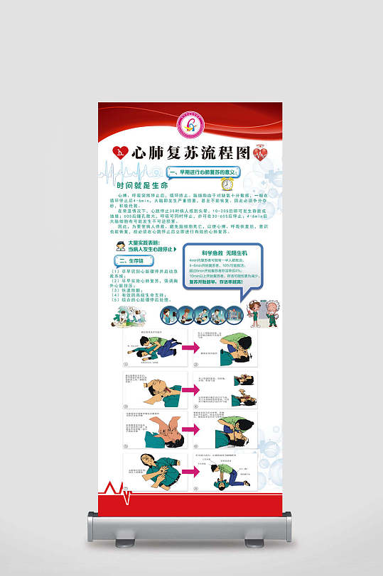展板立即下载心肺复苏流程图展板海报消防宣传月校园消防安全展板海报