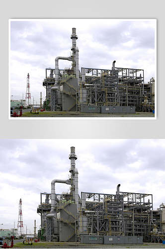 炼油厂远景图片