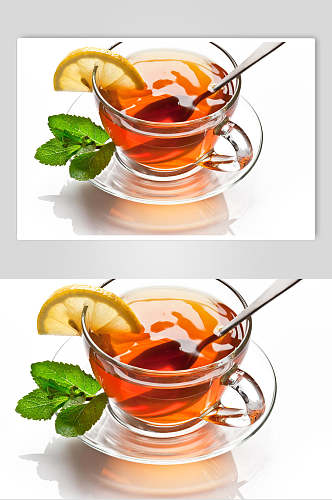 柠檬红茶花茶图片