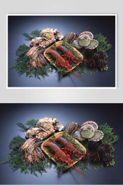 大龙虾海鲜美食高清图片
