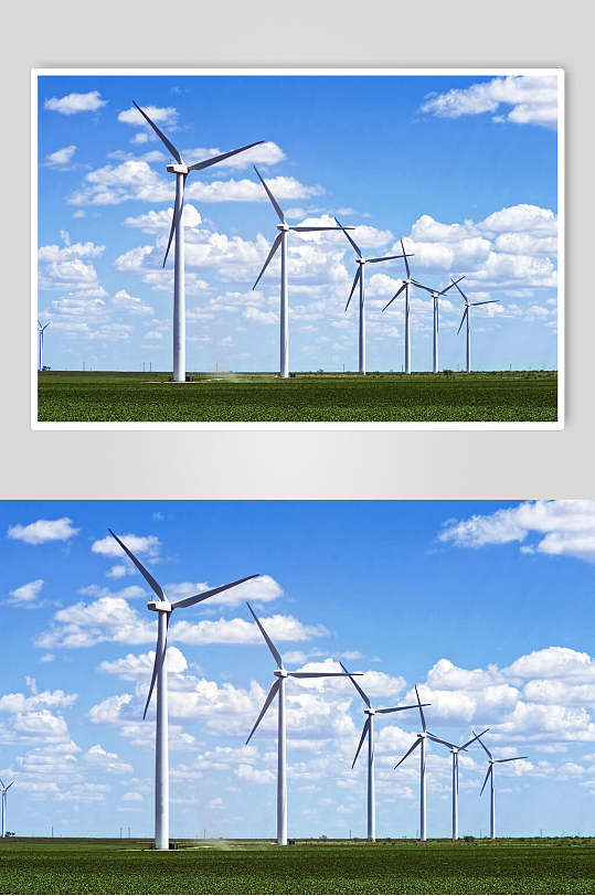 风力发电风能图片风景优美摄影图