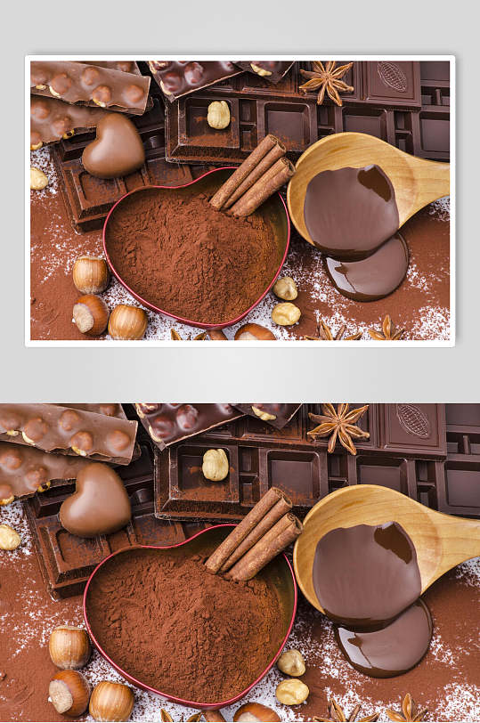 西式巧克力朱古力摄影图