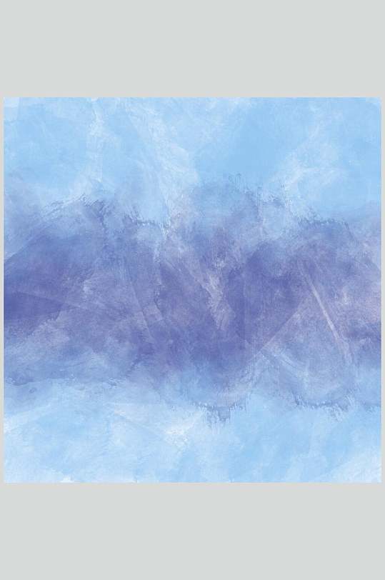 蓝紫色国画风水彩泼墨高清图片