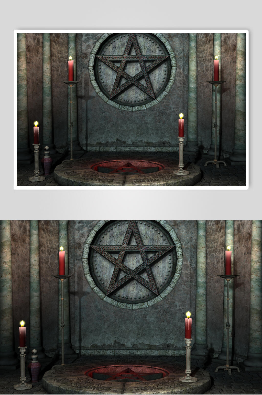 魔幻暗黑CG场景摄影图素材