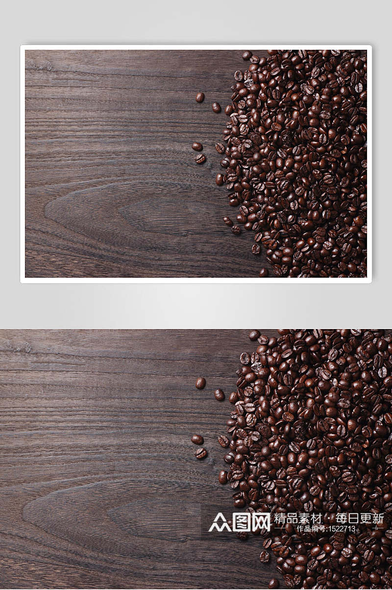 高清灰色咖啡豆图片素材