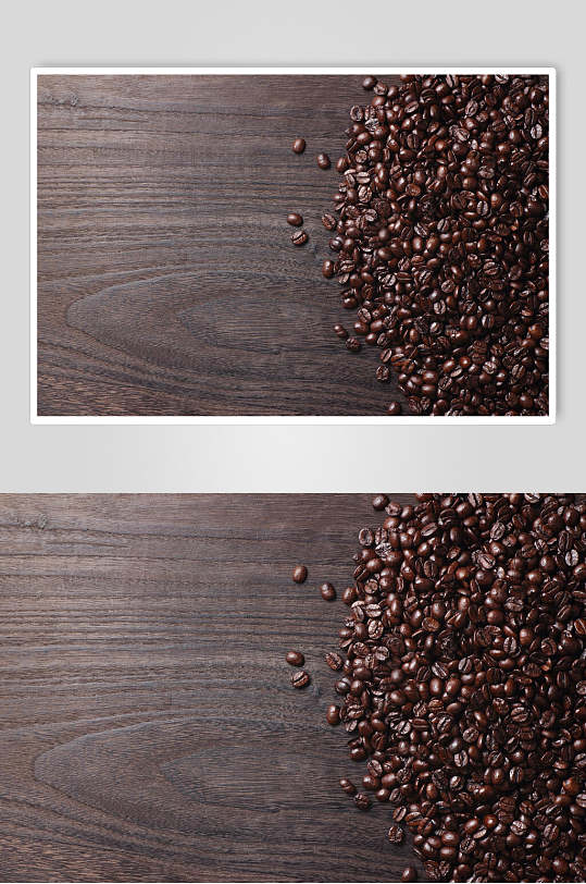 高清灰色咖啡豆图片