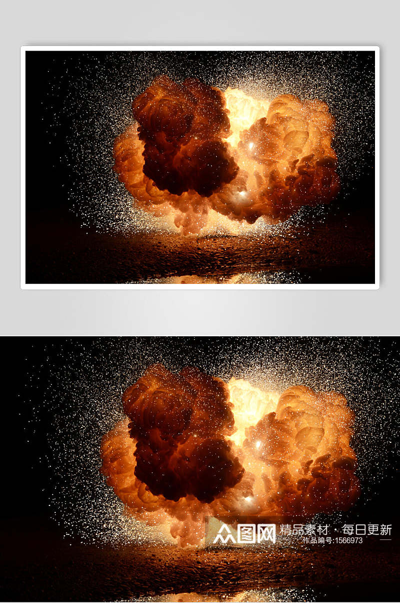 高清爆破爆炸蘑菇云图片素材