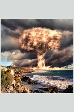 高清爆破爆炸蘑菇云图片