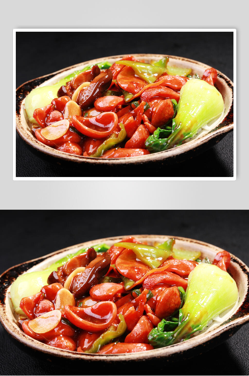 火腿煲仔饭高清图片素材