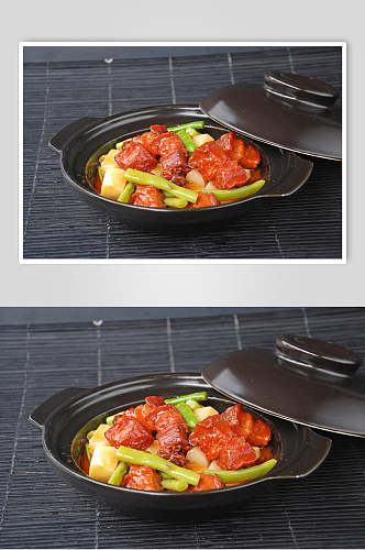 砂锅蒸红烧肉图片