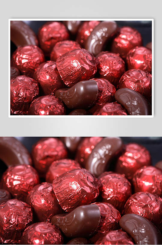 红色巧克力朱古力高清摄影图片
