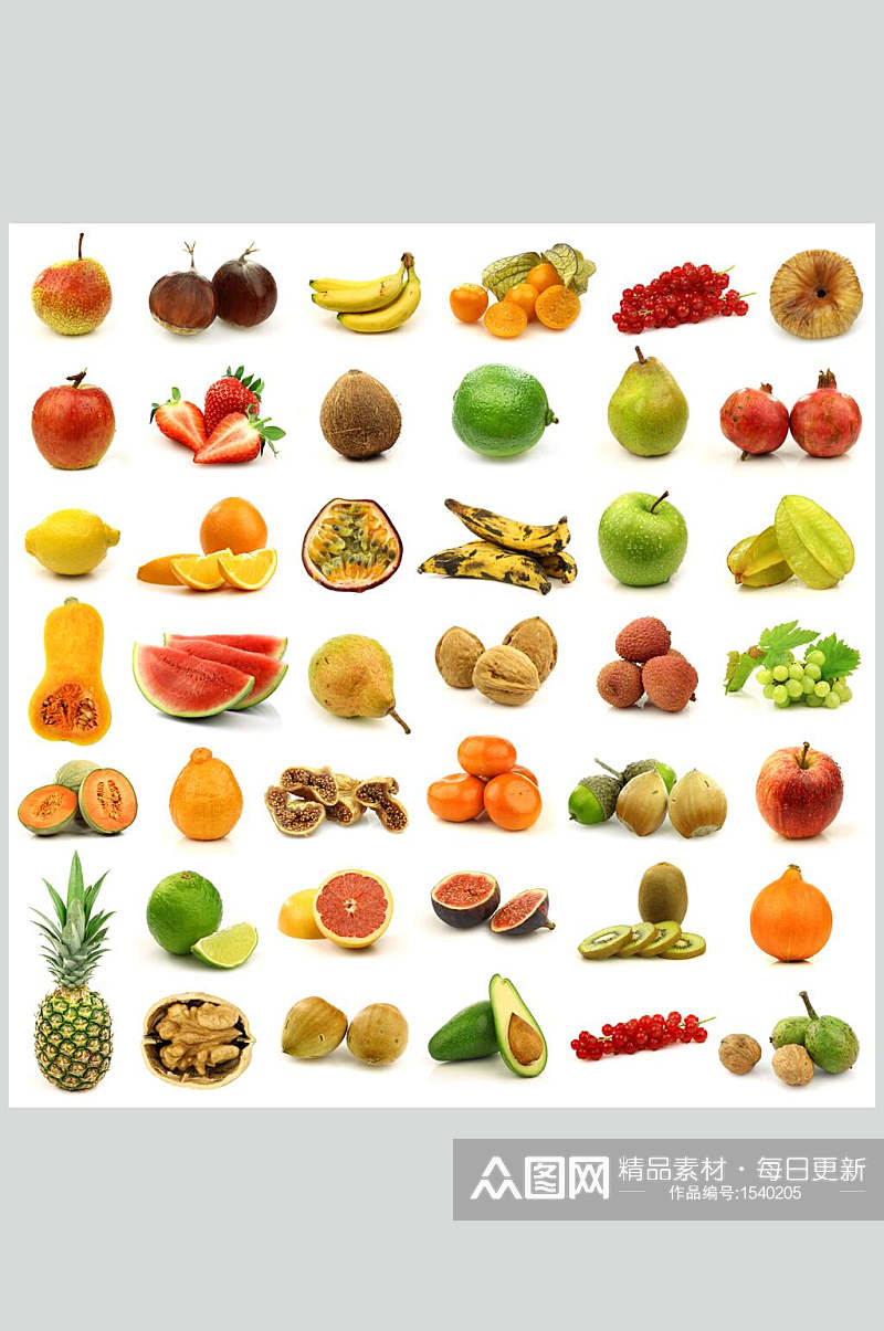 水果排列高清图片素材