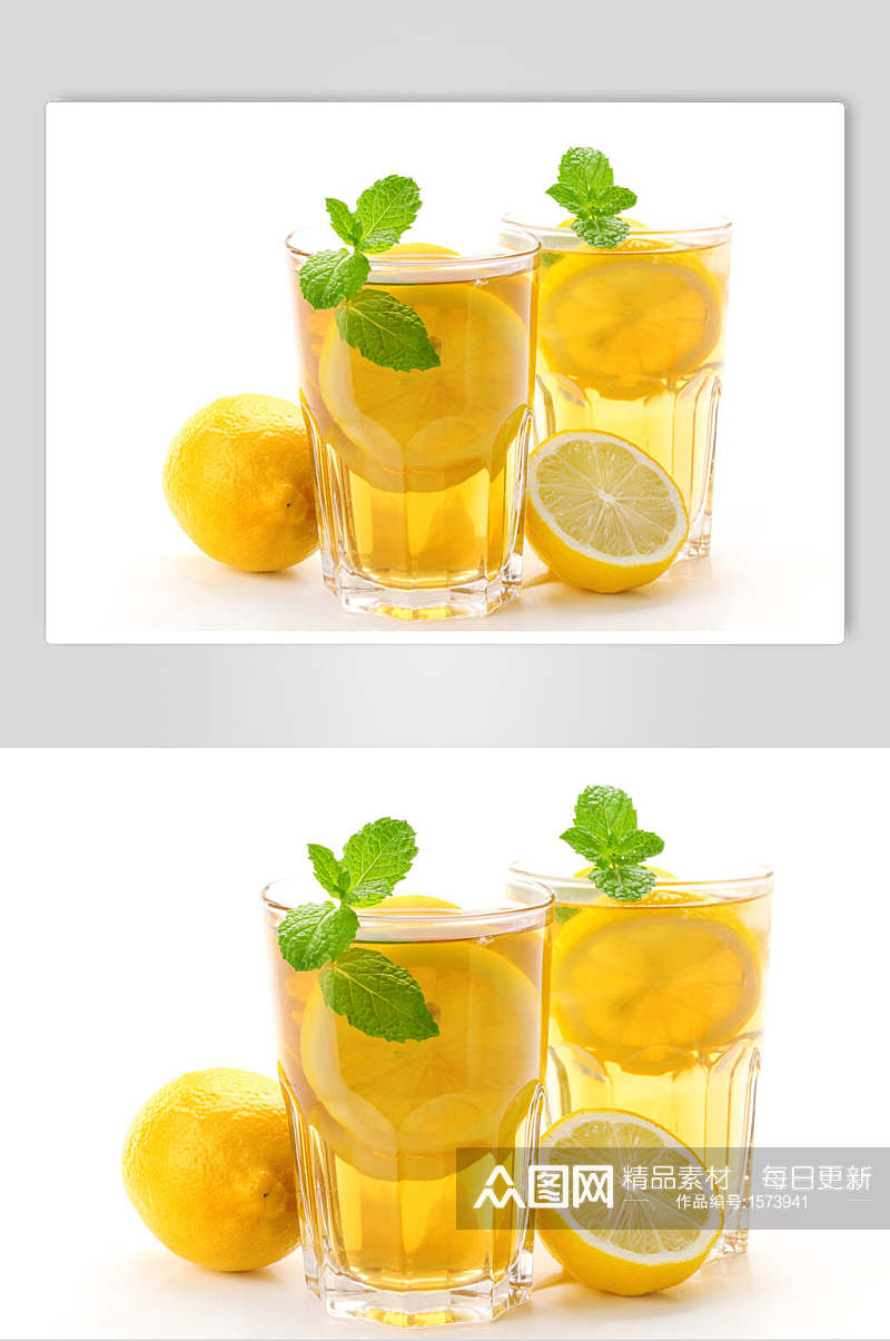 柠檬茶红茶花茶图片素材