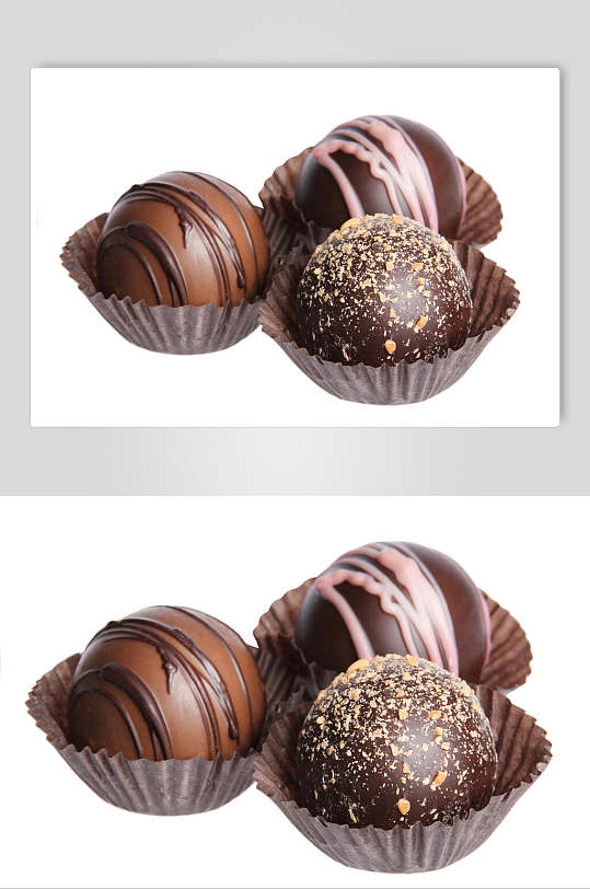 球型巧克力朱古力摄影图
