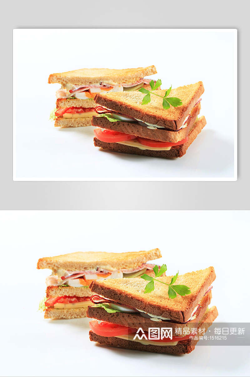 三明治美食图片早餐健康摄影图素材