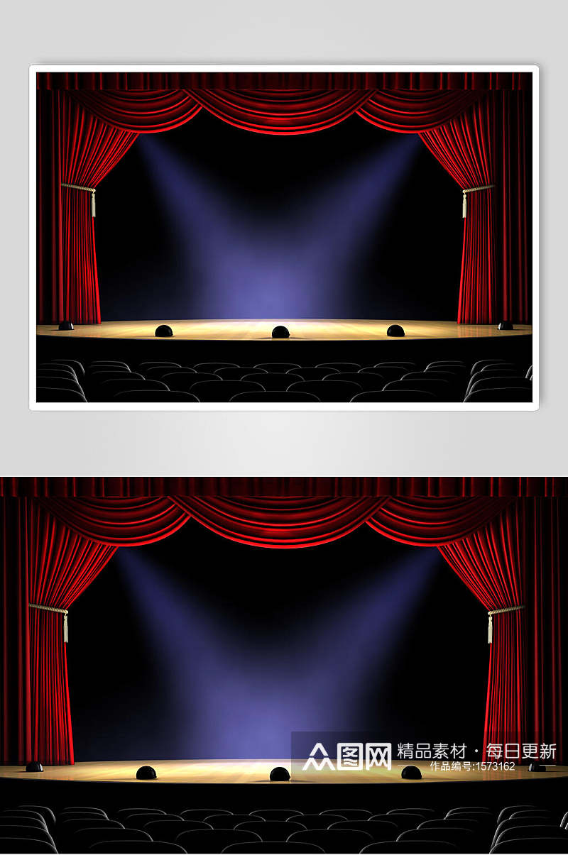 舞台幕布背景高清图片素材