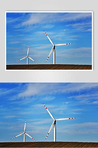 风力发电风能特写高清图片