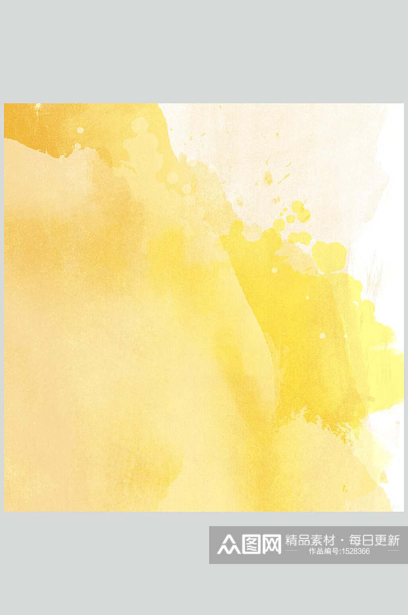 奶黄色水彩泼墨高清图片摄影图素材