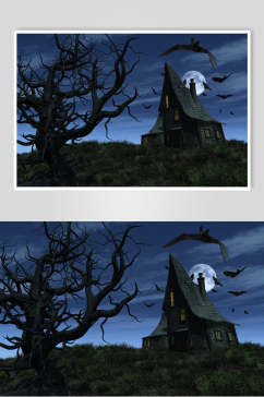 古堡魔幻暗黑CG场景图片