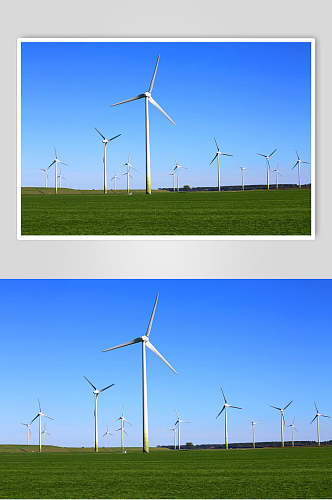大自然风力发电风能图片