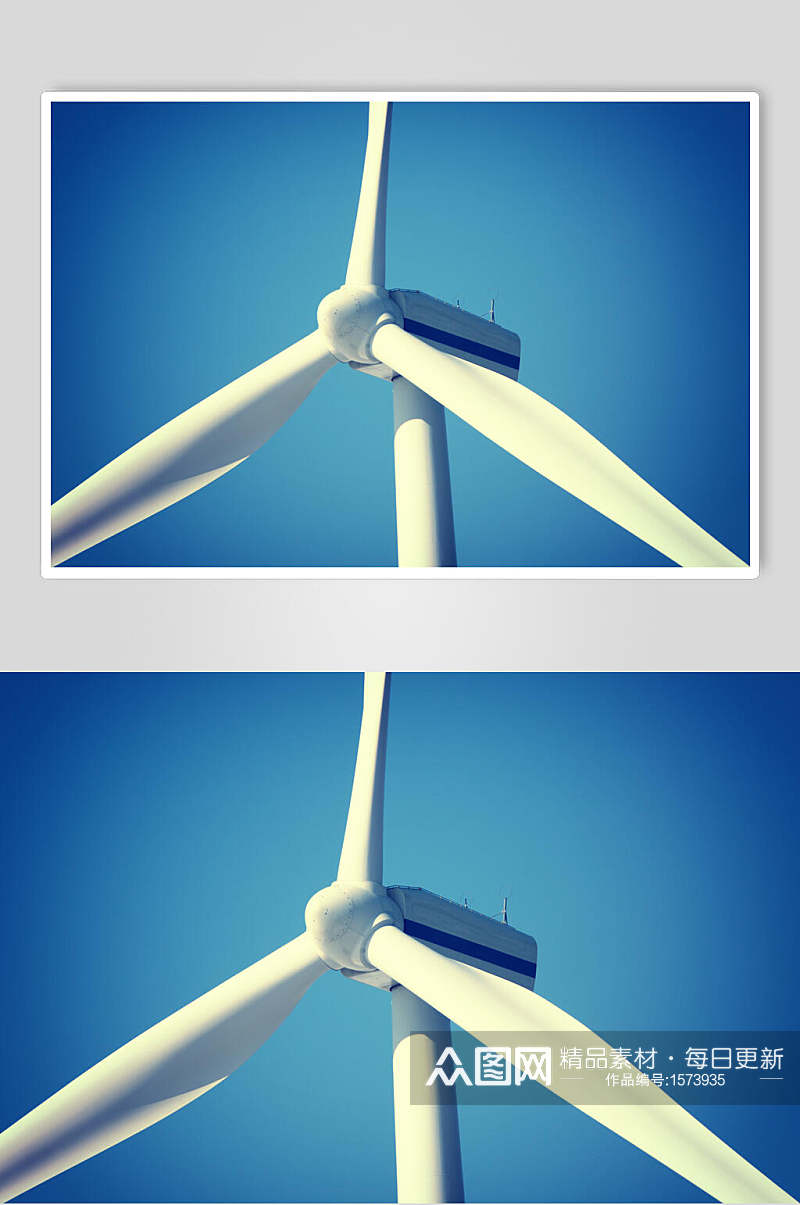 风力发电风能特写高清图片素材