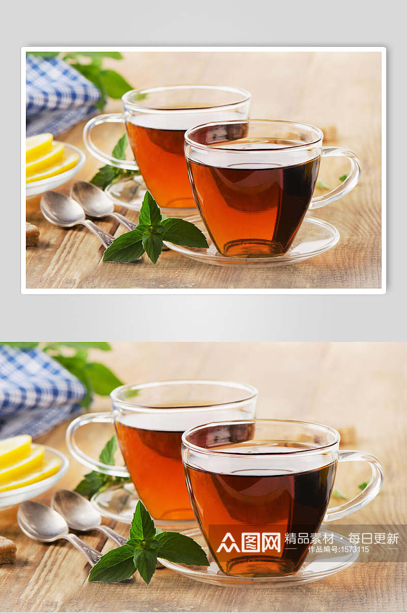 绿茶养生红茶花茶图片素材