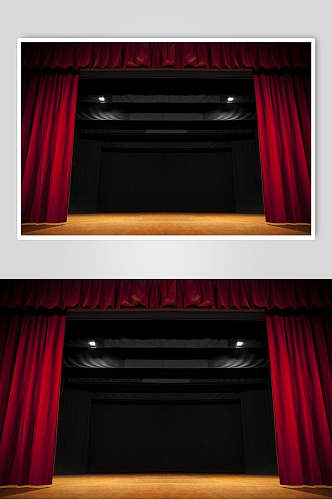 黑色背景舞台幕布图片