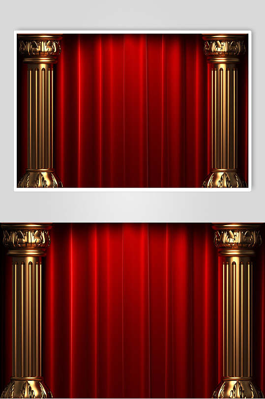 经典魅力表演舞台幕布背景图片